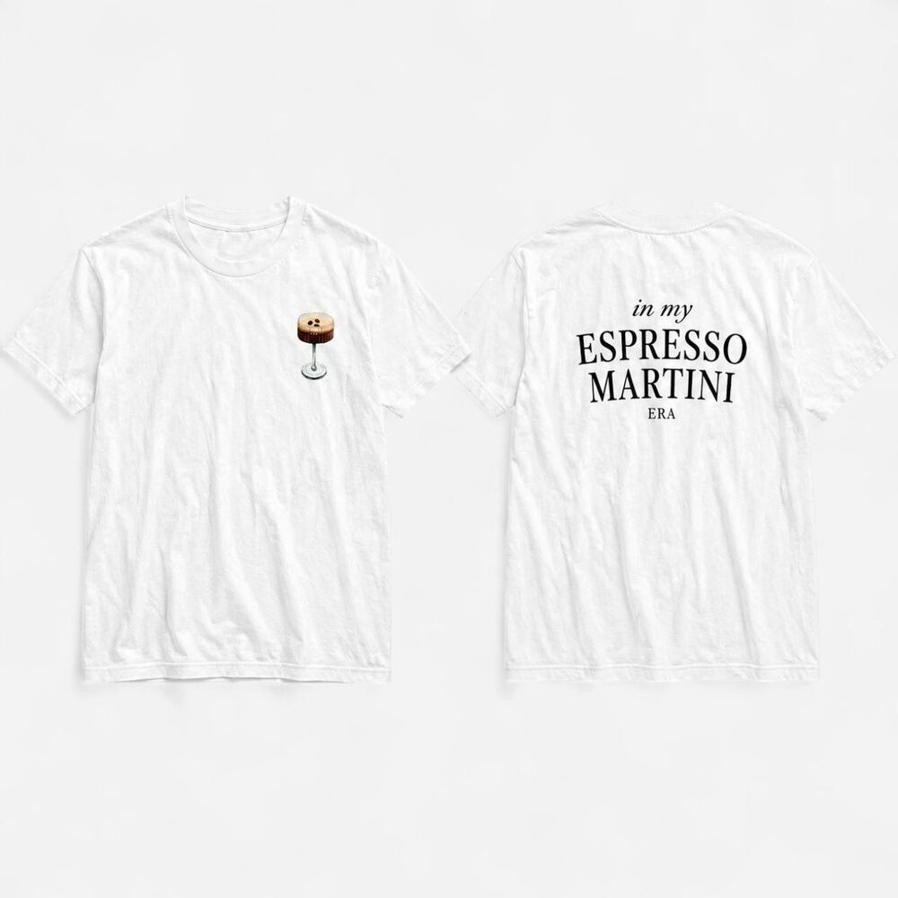 White Espresso Martini Era cotton t-shirt